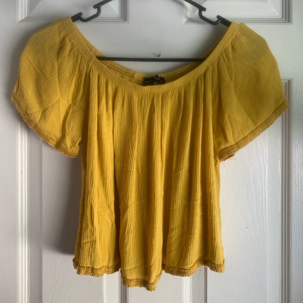 See You Monday Yellow Top